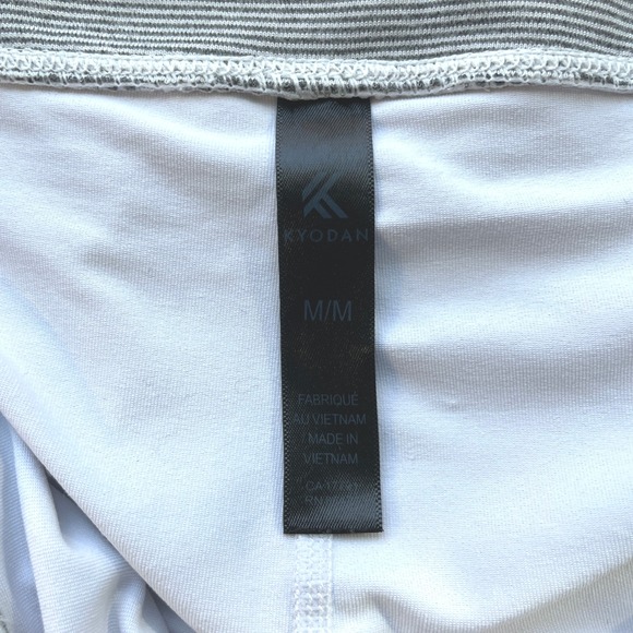 Kyodan Women's Athletic Skort Striped Drawstring Pockets Activewear M - Picture 2 of 4